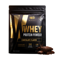 Poudre de protéines de lactosérum OEM ODM, 24 g de protéines, faible teneur en sucre, saveur chocolat, complément nutritionnel sportif