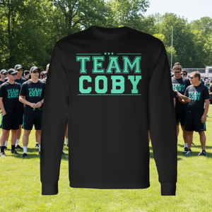 เสื้อยืดแขนยาวทีมโคบี้ สีดำ พิมพ์ลายสีเขียว เสื้อผ้าส่งเสริมการขาย - Product Image 3