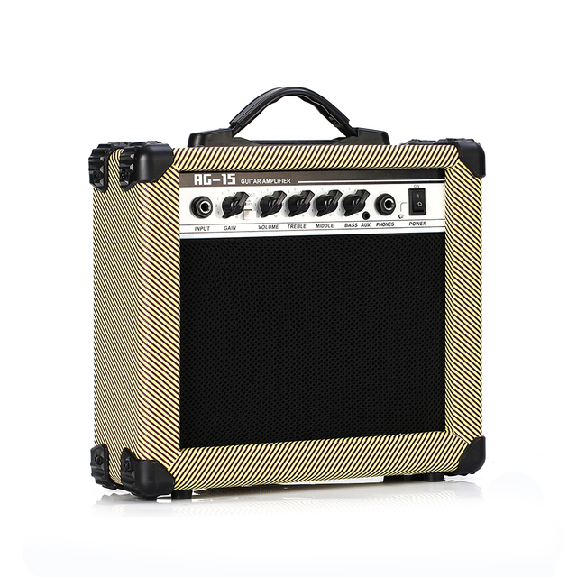 Factory Price AG15 Mini Portable Amplifier Electric Guitar Cabinet Acoustic