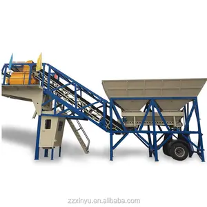 Autonaticlly control mobile movable concrete batch plant by computer