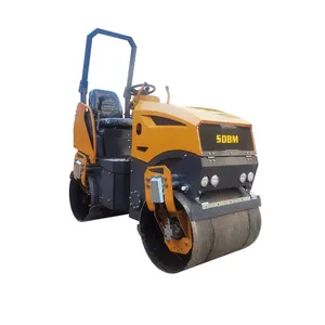 Concrete Road Roller Vibratory Tandem Asphalt Twin Drum Roller Manufacturer For Sale