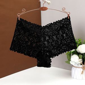 Exclusivo Transfronterizo: Bragas de Encaje <span class=keywords><strong>Sexy</strong></span> de Seda Helada Sin Costuras para Mujer, Diseño Bikini de Tiro Bajo, Finas, Tallas Grandes 4XL, Antibacterianas, Puras - Product Image 2