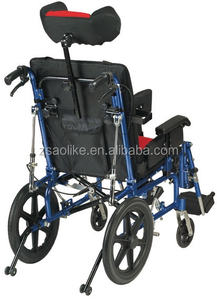 Sedia a Rotelle in Lega di Alluminio per Paralisi Cerebrale con Seduta Confortevole per Disabili, Attrezzatura Medica Bestseller - Product Image 5