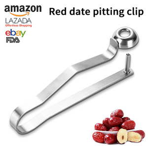 En Acier Inoxydable Rouge Date Corer Rapide Sûr Opération Manuelle Cuisine Cerise Pitter Core Removal Outils - Product Image 3