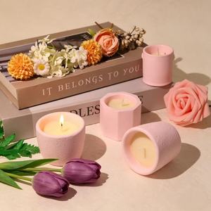 Candela Artigianale in Cera di Soia in Contenitore di Gesso, Candela Profumata per Aromaterapia Domestica, Idea Regalo - Product Image 3
