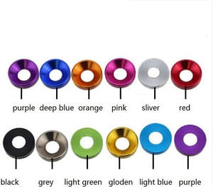 Alliage d'aluminium noir résistant à l'abrasion M2 M3 M4 M5 M6 anodisé contre tête coulée rondelles coniques joint en métal - Product Image 6