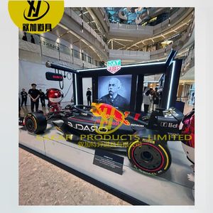 Grande sculpture de voiture sur mesure grandeur nature, décoration en fibre de verre, sculpture de voiture de simulation, sculpture de course de <span class=keywords><strong>Formule</strong></span> <span class=keywords><strong>1</strong></span> - Product Image 2