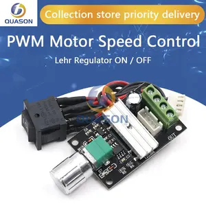 DC 6 à 12 V 24 V 28VDC 3A 80 W PWM contrôle de vitesse du moteur régulateur de Lehr potentiomètre de contrôle de vitesse Variable réglable marche/arrêt