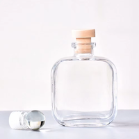 Bouteille en verre vide pour diffuseur à bâtonnets d'aromathérapie, personnalisable, avec bouchon en liège, 100ml 150ml 200ml, pour huiles essentielles, vente en gros