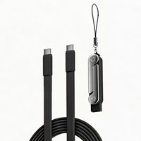 Support de téléphone 2 en 1 avec câble de charge rapide 240W USB-C vers USB-C pliable multi-angles pour la maison et le bureau