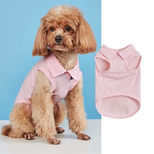 Gilet pour chien en coton uni, vêtements respirants pour animaux de compagnie, pour toutes les saisons, rouge, noir, rose, blanc, gris - Product Image 6