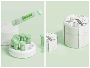Boîte d'emballage personnalisée pour huile de soin de la peau, plateau en pulpe moulée par pressage humide - Product Image 6