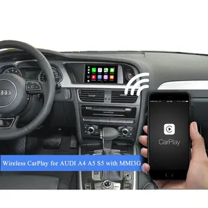 无线 CarPlay Android 汽车 OEM 升级解决方案为奥迪 A4 Q5 A5 S5 与 3GMMI 汽车集成套件支持后视相机