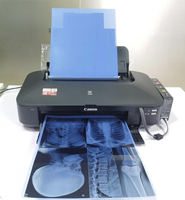 Printer Inkjet A3 IX6880 DTF dengan Wi-Fi, Tinta Dye 4 Warna untuk Desain Kue & Pencetakan Label, Tinta Pigmen untuk Film Medis
