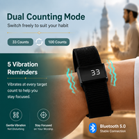 SQ968 ITasbeeh Salam Musulman Zikr Bracelet Rappel De Prière Intelligent Électronique App Contrôle Compteur Smart Tasbih Band