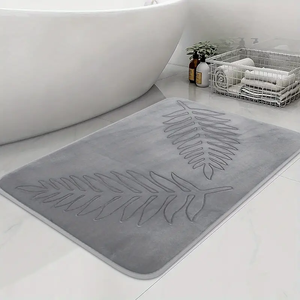 Set Moderno di <span class=keywords><strong>3</strong></span> Tappeti da <span class=keywords><strong>Bagno</strong></span> in Poliestere con <span class=keywords><strong>Tappetini</strong></span> Assorbenti e Base Antiscivolo in PVC - Product Image 5
