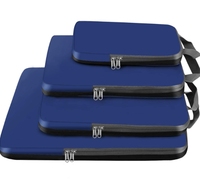 Cubes d'emballage de compression de qualité supérieure Accessoires de voyage Organisateurs d'emballage extensibles avec fermeture éclair de luxe