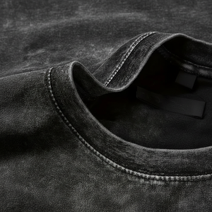 Camisetas de Algodón Grueso de 300 GSM para Hombre, Personalizadas, de Manga Corta, Cuello Redondo, Diseño Impreso, Estilo Hip Hop - Product Image 1