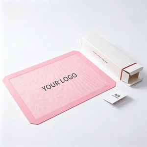<span class=keywords><strong>Tapis</strong></span> en silicone personnalisé avec logo imprimé, bord rose, couleur, taille et style personnalisés, renforcé <span class=keywords><strong>de</strong></span> fibres <span class=keywords><strong>de</strong></span> <span class=keywords><strong>verre</strong></span>, anti-déformation, anti-adhésif - Product Image 1