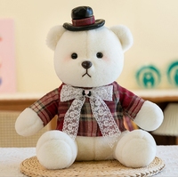 Nouveau ours en peluche poupée mignon cadeau d'anniversaire dessin animé couple mariage ours prix usine ours en peluche jouet