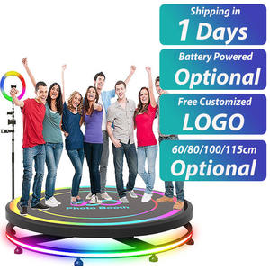 บูธภาพถ่าย 360 องศาสําหรับงานแต่งงานปาร์ตี้ปั่นอัตโนมัติแบบพกพาSelfie Spinner 360 กล้องIpad Photoboothเครื่อง - Product Image 2