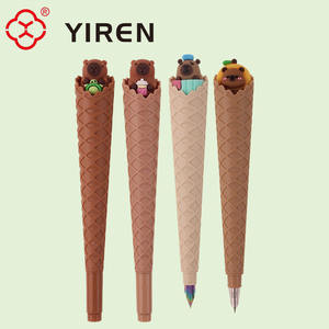 Yiren प्यारा आइसक्रीम शंकु फाउंटेन पेन कावायी पशु डिजाइन बच्चों और छात्रों के लिए कलम - Product Image 5
