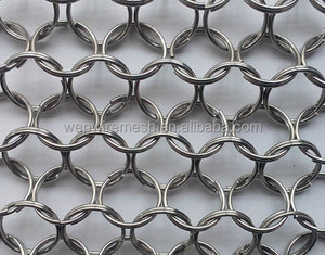 Cortina de Malla Metálica Decorativa de Acero Inoxidable 304 para Restaurante, Tela de Malla Metálica para División Interior - Product Image 2