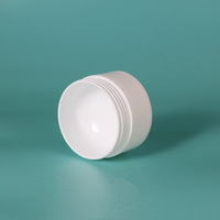 Pots cosmétiques de 5g à 100g pour crèmes pour les yeux, le visage et les mains ; Contenants en plastique PP blanc avec couvercle à vis, surface personnalisable