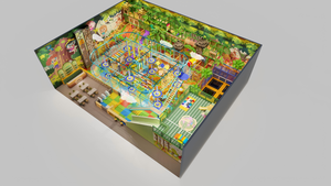 Équipement <span class=keywords><strong>de</strong></span> terrain <span class=keywords><strong>de</strong></span> jeux intérieur commercial sur le thème <span class=keywords><strong>de</strong></span> la jungle personnalisé avec piscine à balles, toboggans, trampoline, jeux <span class=keywords><strong>de</strong></span> défis <span class=keywords><strong>ninja</strong></span> - Product Image 5