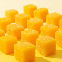 Hoge Kwaliteit Blokjes Mango Gummy Snoep Gearomatiseerde Fruit Gelei Snoepjes Zacht Taai Snoep