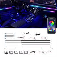 Sortie d'air de turbine 4D LED Ambient Lights 64 Colors 2022 Tweeter Speaker pour Mercedes-Benz Classe C W205 Interior Auto Lighting