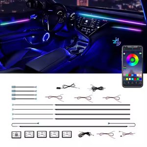 Salida de aire de turbina 4D, luces LED de Ambiente, 64 colores, 2022 altavoz de agudos para <span class=keywords><strong>mercedes</strong></span>-benz Clase C <span class=keywords><strong>W205</strong></span>, iluminación Interior automática - Product Image 2