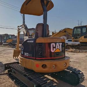 Mini-pelle CAT303 d'occasion en bon état 3ton Construction Digger avec Core Components Moteur Boîte de vitesses Pompe à engrenages PLC - Product Image 6