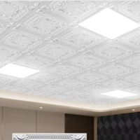 Plafond en grille PVC 3D imperméable de style moderne avec motif gaufré multicolore pour plafonds artistiques d'hôpitaux et de centres commerciaux