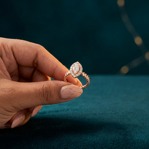 Bague de fiançailles en diamant naturel rond certifié IGI, or jaune 14 carats, vente en gros |   Prix d'usine |   Fabricant - Product Image 1