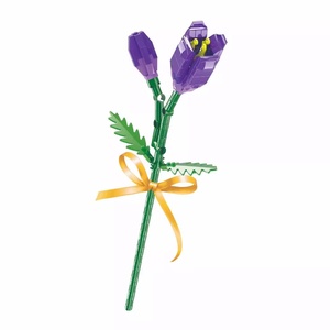 Blocchi di Costruzione in Plastica ABS Transfrontalieri, Borse di Fiori, Mazzi di Fiori Eterni, Crisantemo Populus, Giocattoli Assemblabili Fai-da-Te - Product Image 1