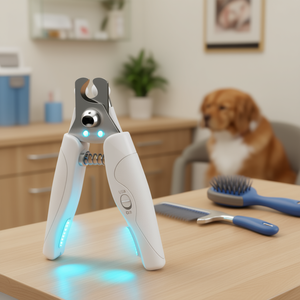 Coupe-ongles de précision Clip-Tronic pour animaux de compagnie avec éclairage LED et recharge USB pour le toilettage des chiens et des chats - Product Image 2