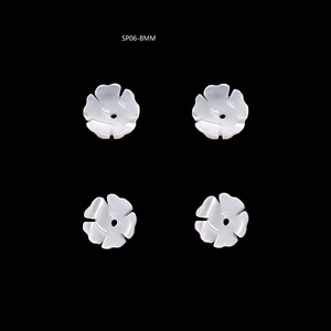 6mm intagliato <span class=keywords><strong>madreperla</strong></span> naturale bianco mare conchiglia orecchino di fiori per <span class=keywords><strong>orecchini</strong></span> accessori per capelli accessori per la produzione di gioielli - Product Image 3