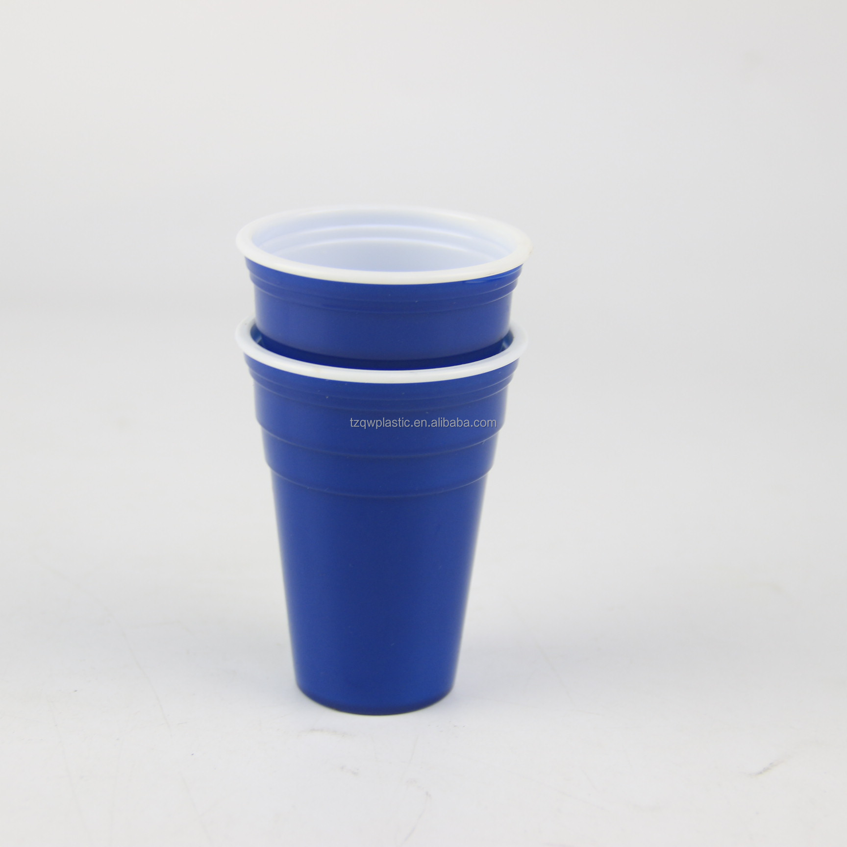 2oz/70ml Red Mini Party Cup Plastic Shot Glass-Blue