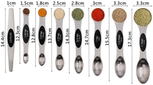 Từ đo thìa đặt thép không gỉ với leveler, Stackable kim loại Muỗng Canh Đo ly và muỗng đặt cho nướng - Product Image 2