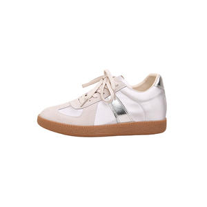 Scarpe Casual da Donna in Vera Pelle con Plateau, Traspiranti e Versatili, <span class=keywords><strong>Sneakers</strong></span> <span class=keywords><strong>Bianche</strong></span> Agon, Nuova Collezione Primavera 2026 - Product Image 2