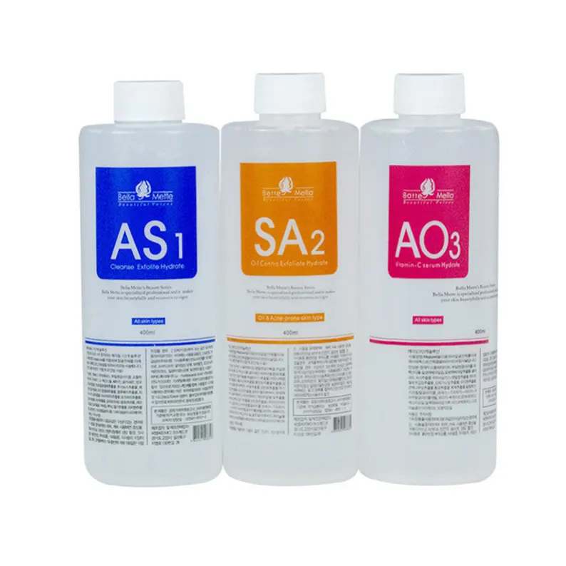 Salone di bellezza per la pulizia della pelle piccola macchina per bolle Hydra dermoabrasione As1 Sa2 Ao3 Aqua Peel Solution Aqua Hydra Peeling