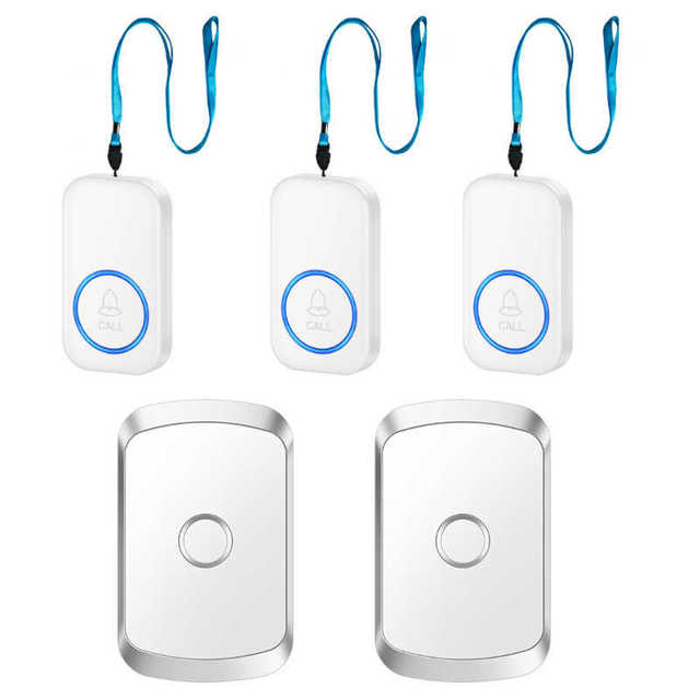 Elderly Emergency Call Bracelet Elderly Wireless Emergency Alarm Long Distance Calling Bell Bedridden Patient Three Tow Two