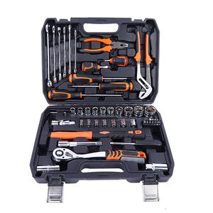 Ensemble d'outils de réparation automobile complet de 58 pièces comprenant des pinces, un marteau, des tournevis, des embouts, offre de vente en gros pour le commerce électronique - Product Image 1