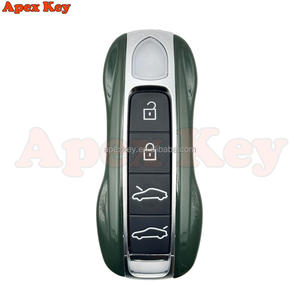 Étuis de clés de remplacement de haute qualité, couleur vert foncé, pour Porsche, avec autocollants pour la création de cadres photo artistiques - Product Image 4