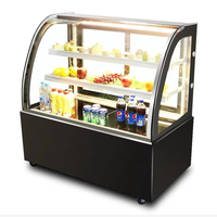 Offres Spéciales verre porte gâteau verre boulangerie beignet vitrine vitrine réfrigérateurs de plus grande