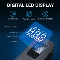 Lampe de Secours LED, Pompe à Air pour Moto et Voiture, Matériel ABS, Compresseur d'Air, Gonfleur de Pneus Numérique Portable