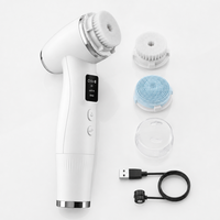 Brosse nettoyante électrique rotative pour le visage, outil exfoliant sonique pour points noirs et pores profonds, nettoyant cutané automatique pour femmes et hommes