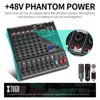Console de mixage stéréo à 7 canaux Xtuga TS7 avec réponse haute fréquence pour utilisation en studio DJ