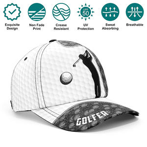 Casquettes de golf personnalisées de haute qualité pour hommes, style classique, différentes couleurs, visière de golf de tournoi avec logo personnalisé - Product Image 2